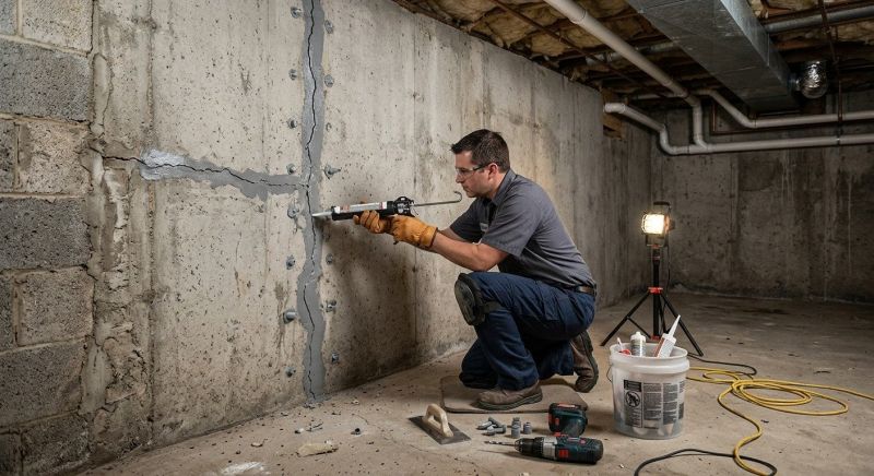 Basement Crack Repair in Glen Allen, VA