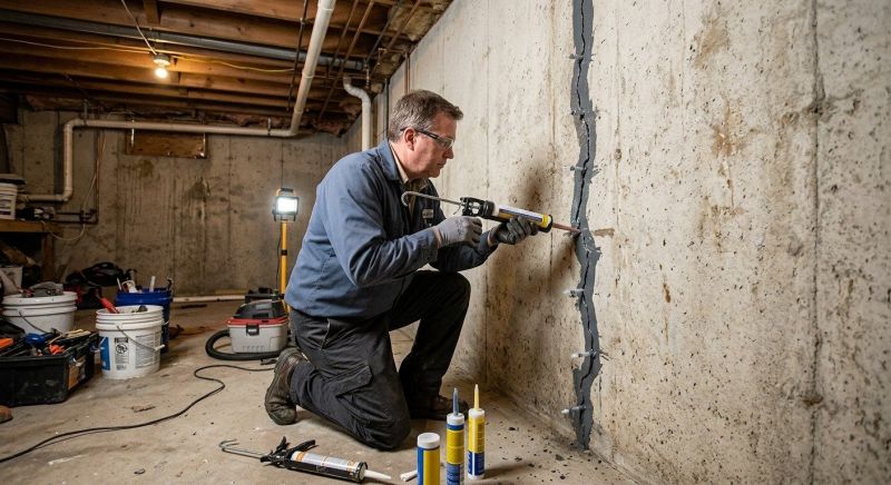 Basement Crack Repair in Glen Allen, VA