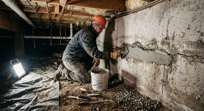 Basement Crack Repair in Glen Allen, VA