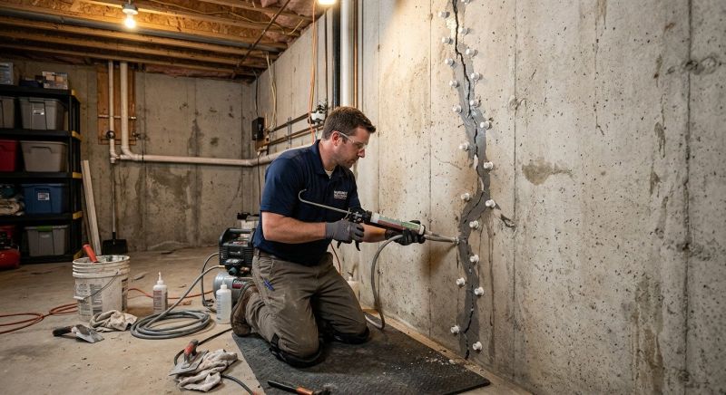 Basement Crack Repair in Glen Allen, VA