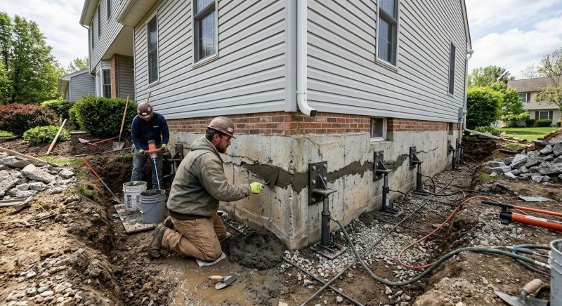 Basement Foundation Repair in King William County, VA