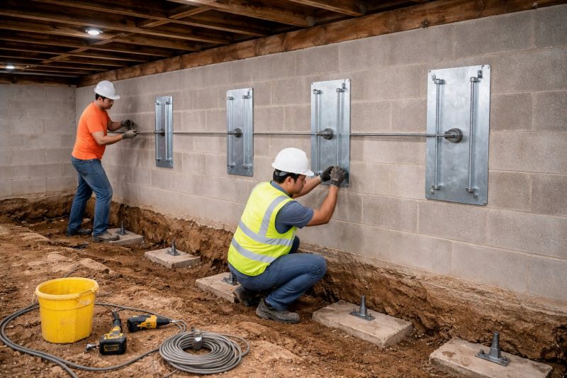 Basement Stabilization in Glen Allen, VA