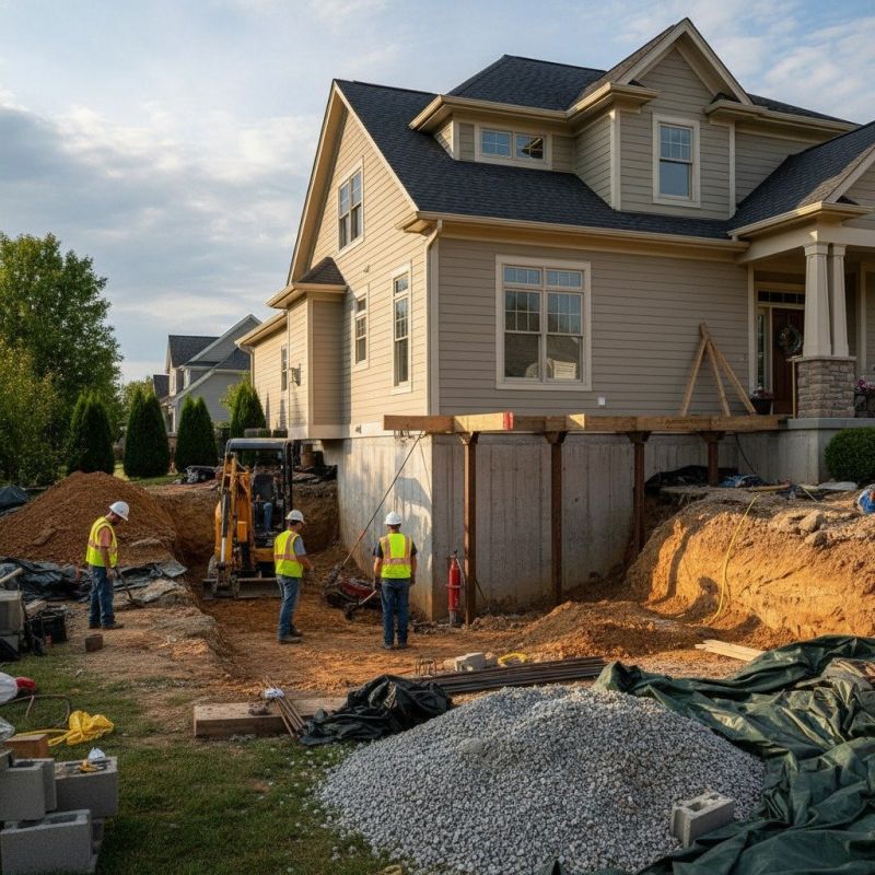 Building Foundation Repair in Ruther Glen, VA