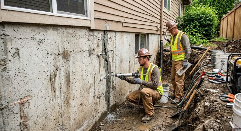 Cracked Foundation Repair in Goochland County, VA