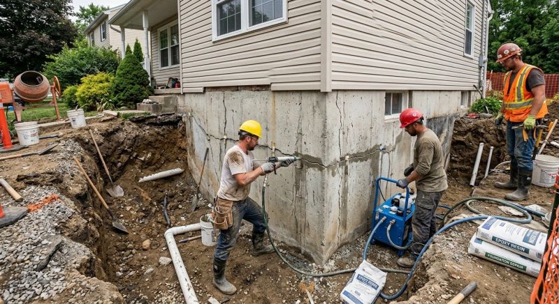 Cracked Foundation Repair in Powhatan, VA