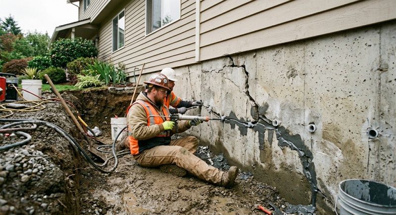 Cracked Foundation Repair in Quinton, VA
