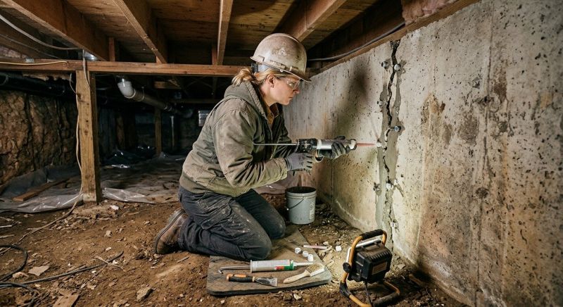 Crawlspace Foundation Repair in Chester, VA