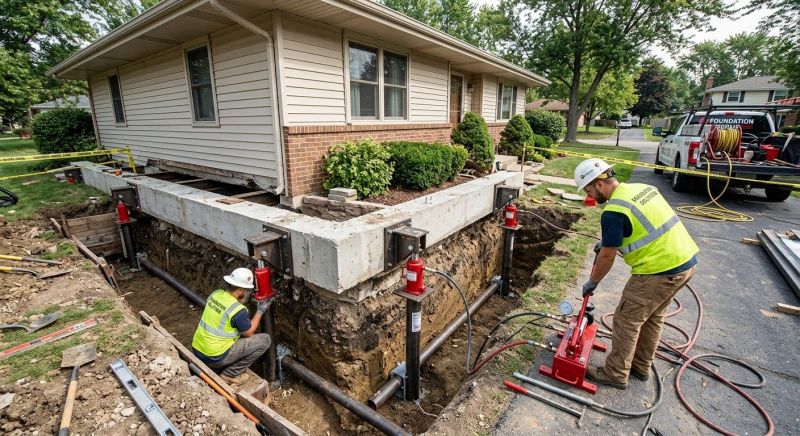 Foundation Jacking in Aylett, VA