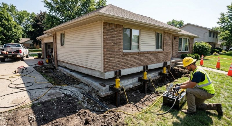 Foundation Lifting in Rockville, VA