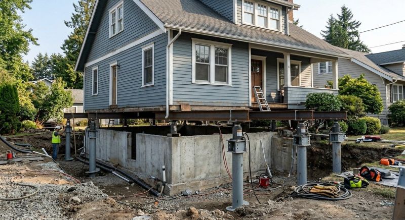 Foundation Raising in Quinton, VA