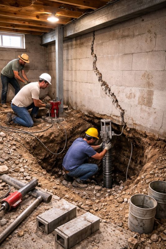 Foundation Structural Repair in Aylett, VA