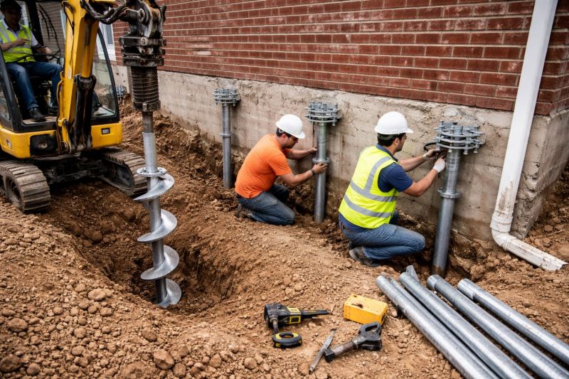 Helical Piers Installation in Glen Allen, VA