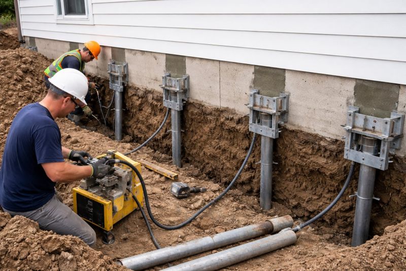 Helical Piers Installation in Glen Allen, VA