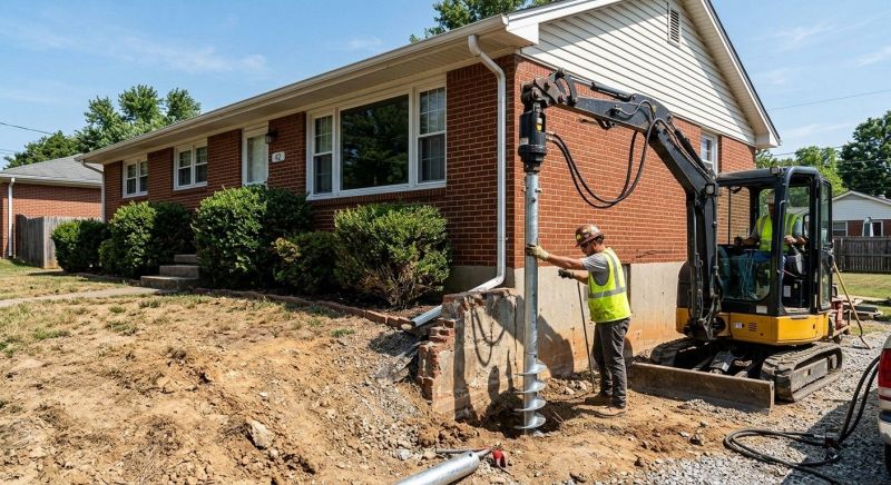 Helical Pile Installation in Glen Allen, VA