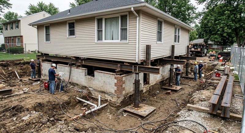 Sinking Foundation Lifting in Glen Allen, VA