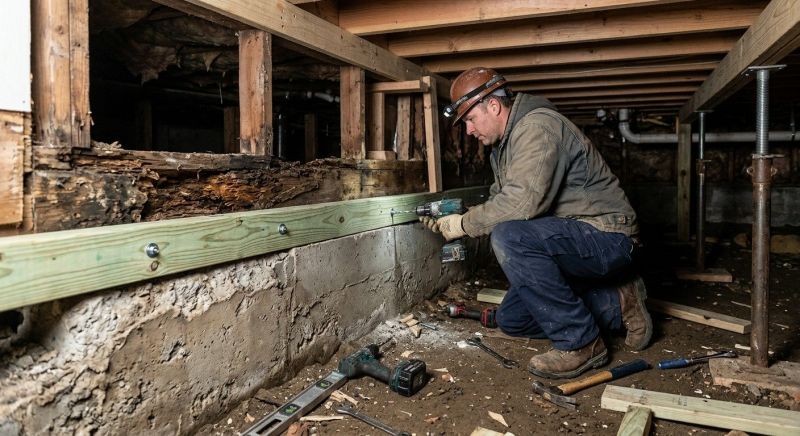 Sinking Foundation Repair in King William County, VA