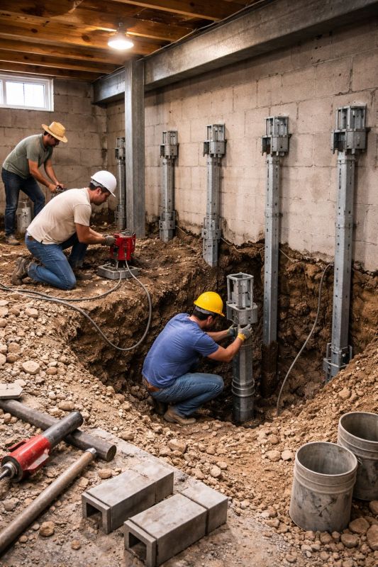 Structural Underpinning in Glen Allen, VA